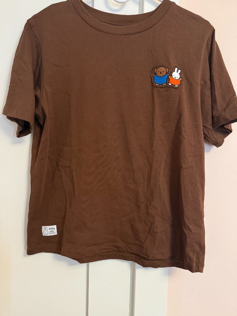 Crew Neck Short Sleeve Tee Espresso Orange Blue L Miffy & Friends 100% Cotton